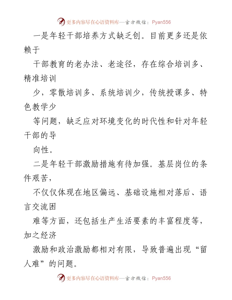 [调研报告] 基层年轻干部培养 - 优化基层年轻干部培养的策略与建议.docx_第2页
