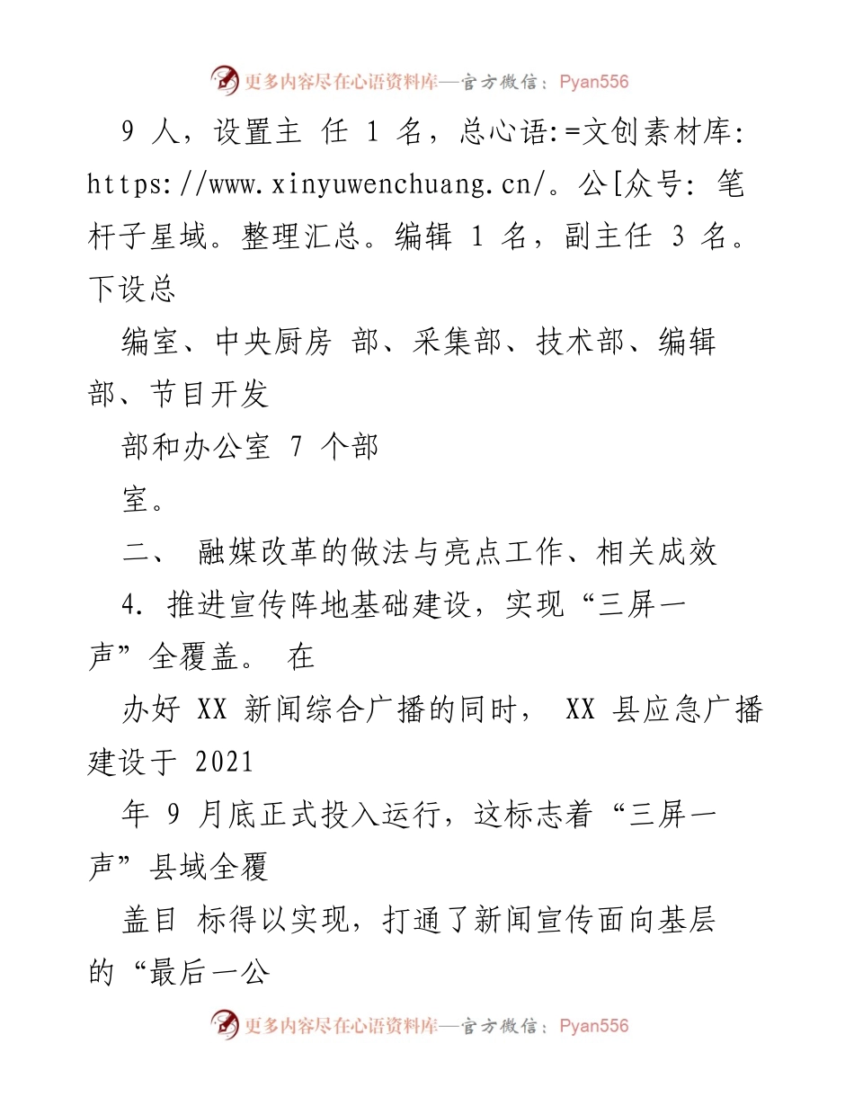 [调研报告] 媒体融合发展 - XX县媒体融合发展情况调研报告.docx_第2页