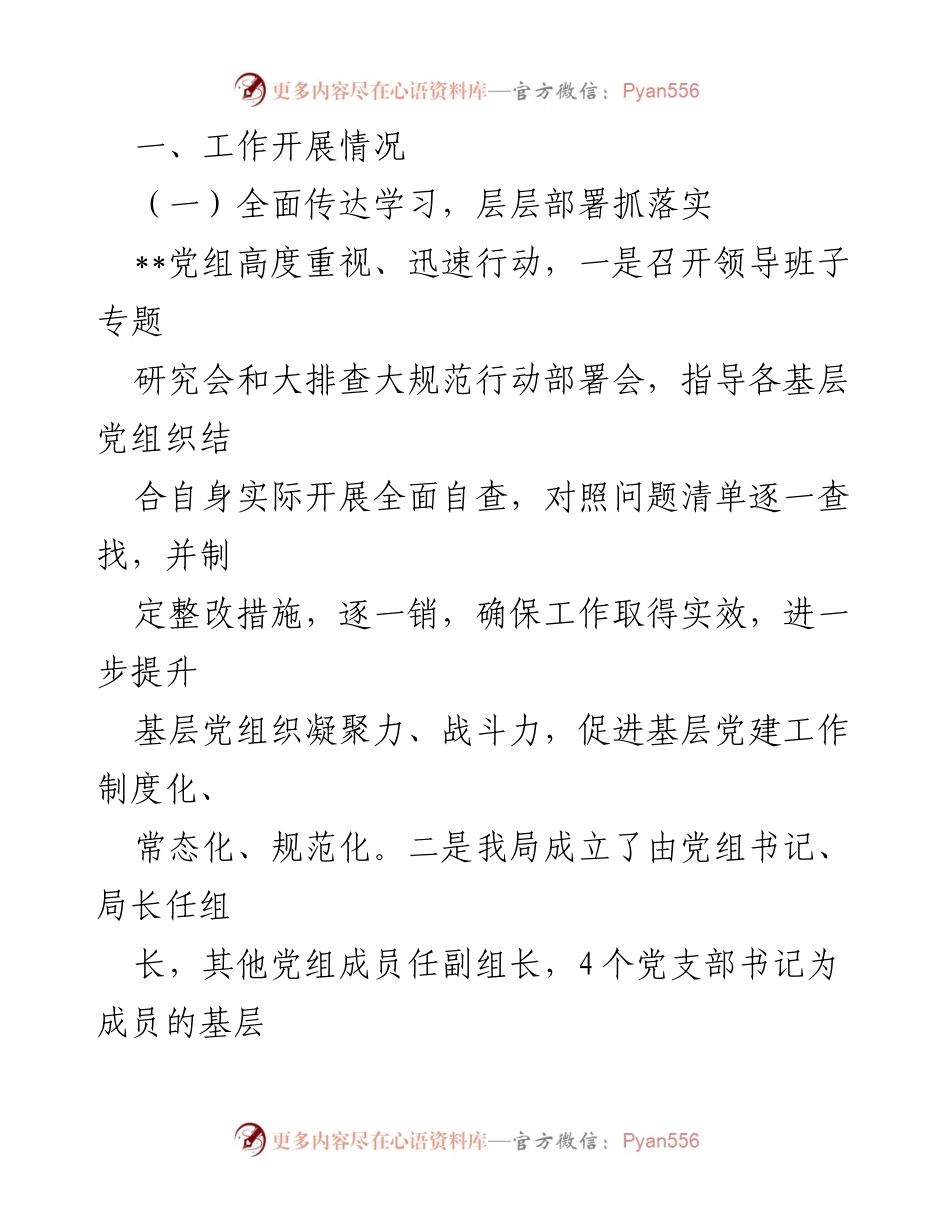 [自检自查报告] 党建工作会议 - 基层党建基础工作大排查与规范总结.docx_第2页