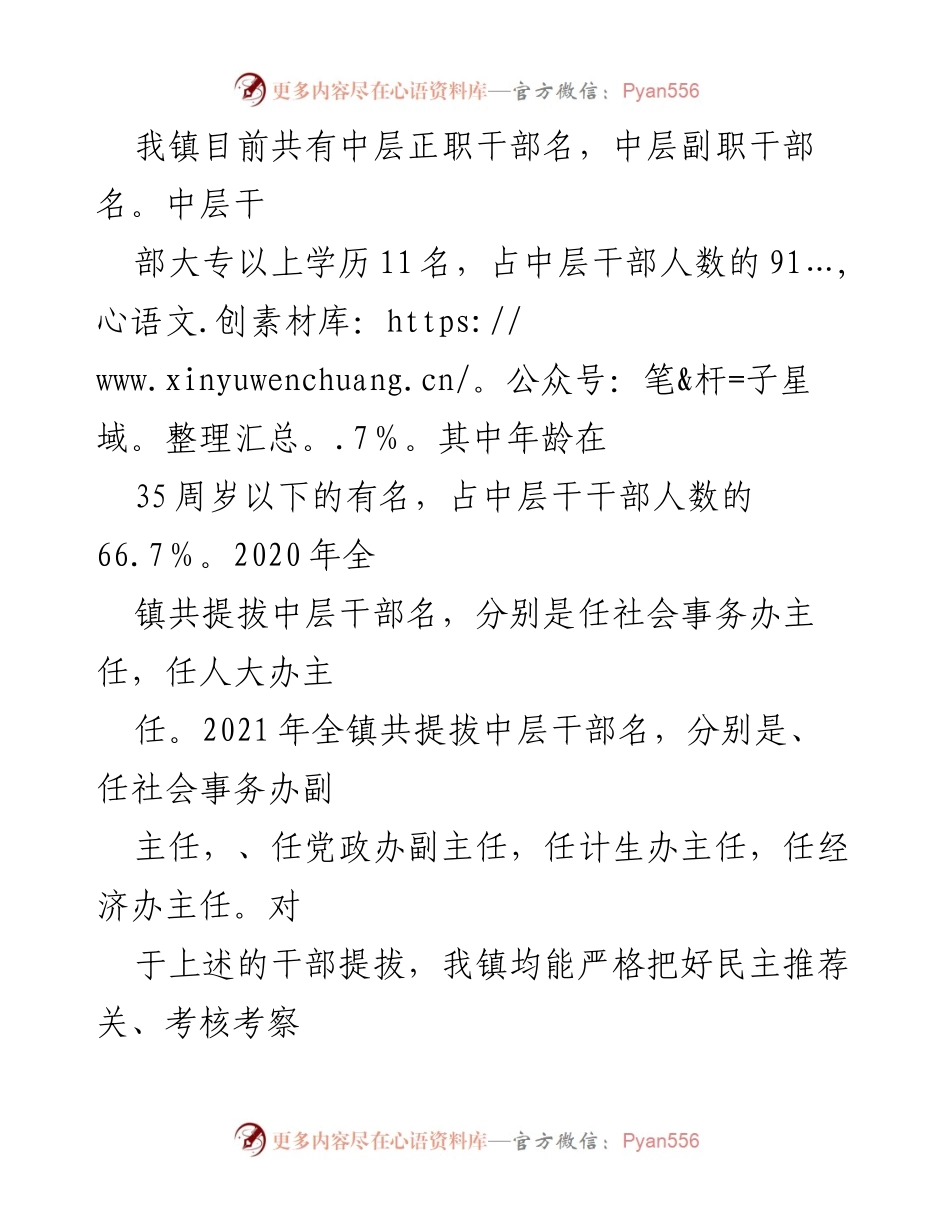 [调研报告] 巡察 - XX镇近三年选人用人工作情况汇报.docx_第2页
