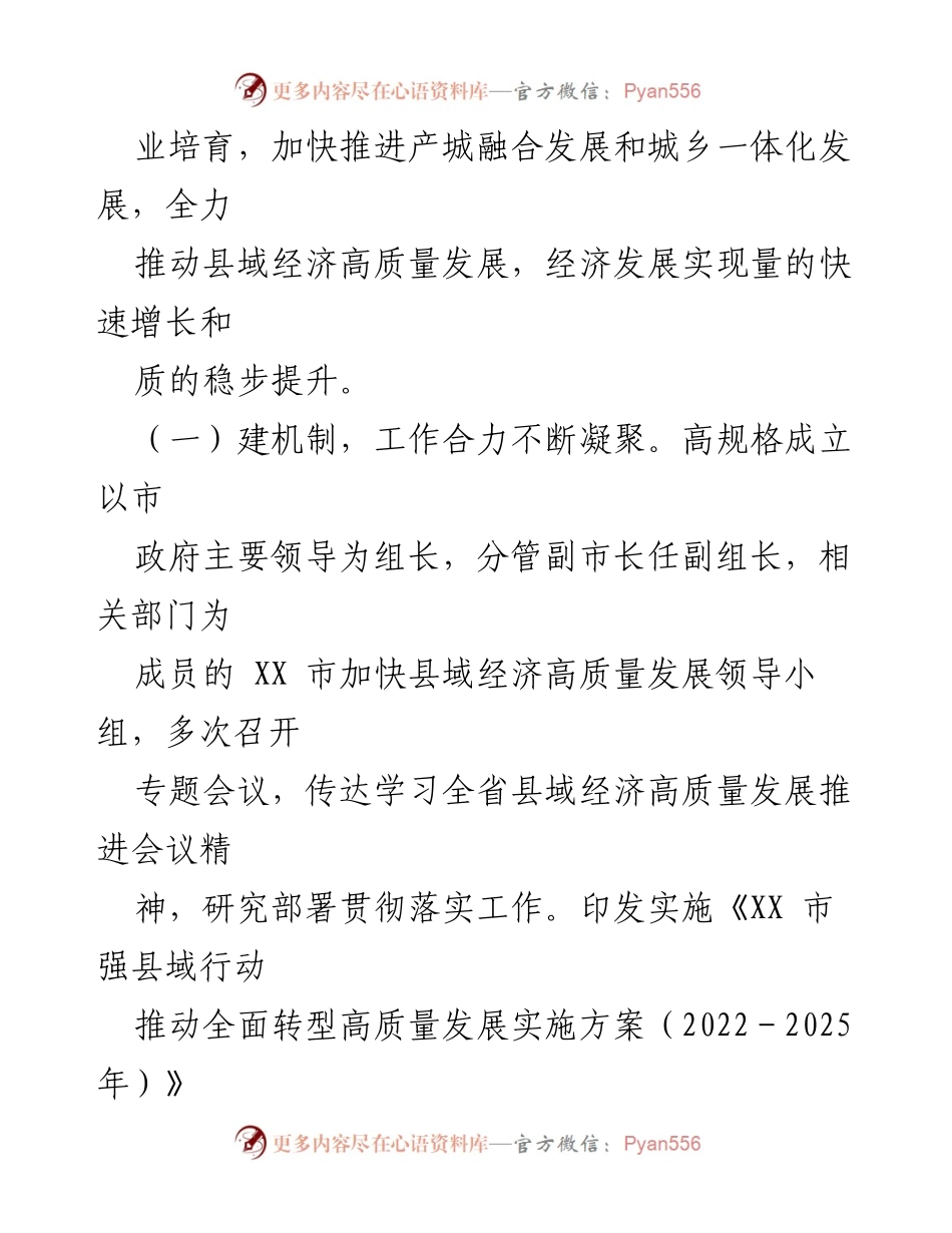 [调研报告] 加快实施强县域行动 - 推动县域经济高质量发展的调查研究.docx_第2页