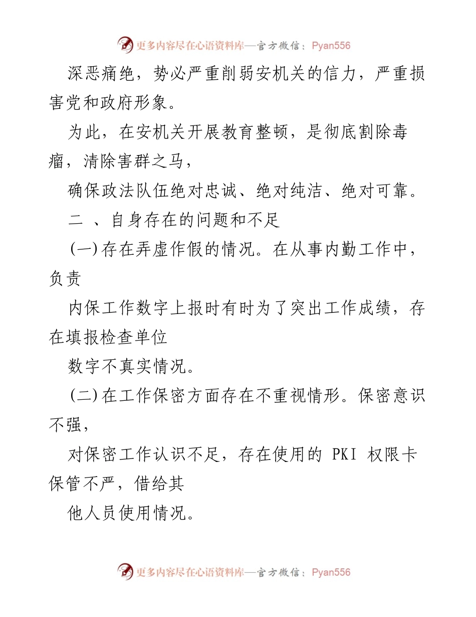 [自查报告] 政法系统教育整顿活动 - 政法系统教育整顿自查自纠情况报告.docx_第2页