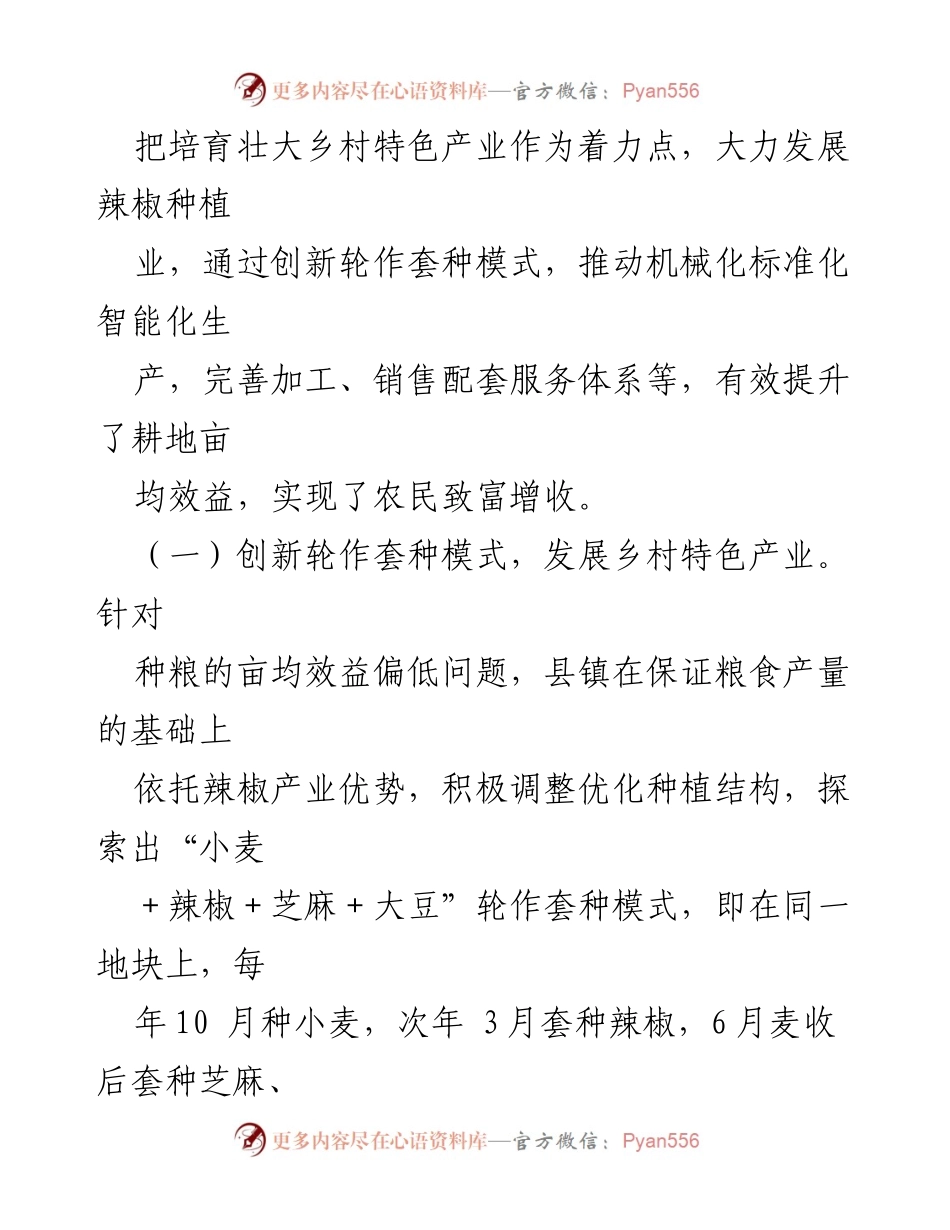 [调研报告] 县镇 - 辣椒产业发展调研报告：助力乡村振兴与农民增收.docx_第2页