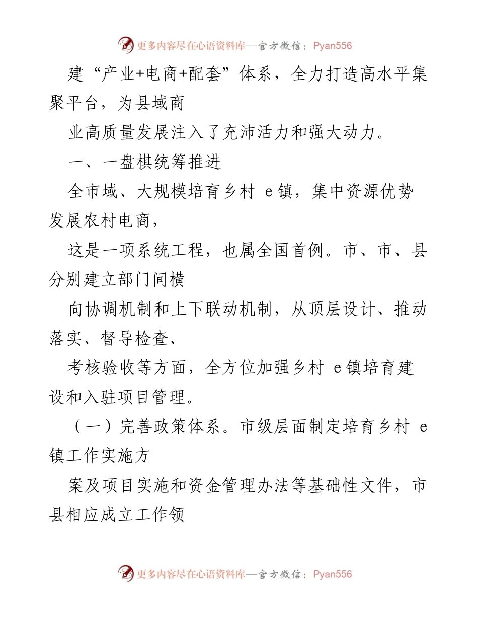 [调研报告] 县域商业发展 - 推动县域商业高质量发展的乡村e镇建设情况报告.docx_第2页