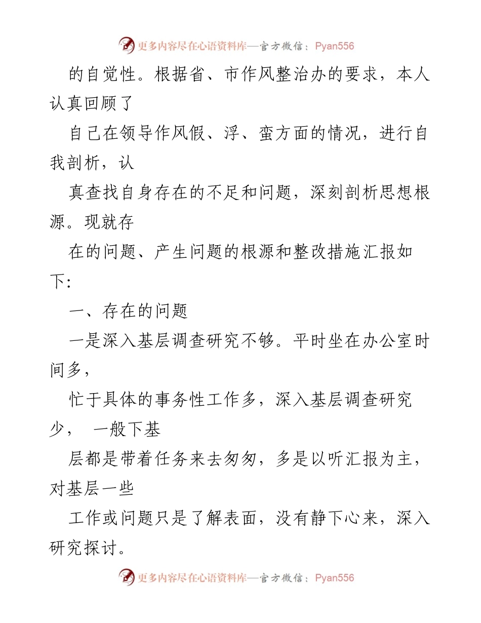 [自查材料] 干部作风整治 - 干部作风自查与整改措施汇报.docx_第2页