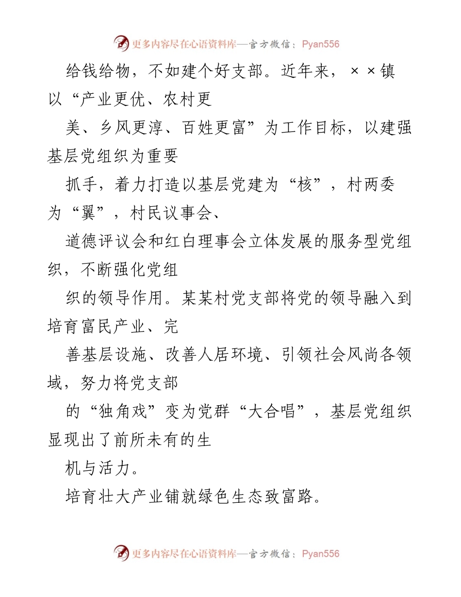 [调研报告] 乡村振兴 - 党建引领某某村发展典型案例分析.docx_第2页