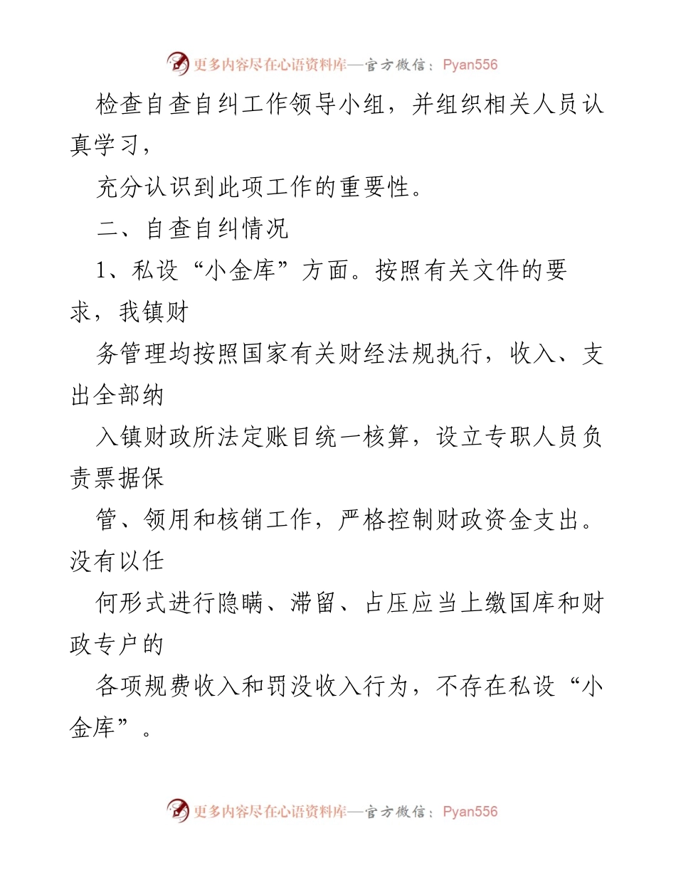 [自查报告] 财务管理整治 - 财经纪律执行情况专项自查报告.docx_第2页
