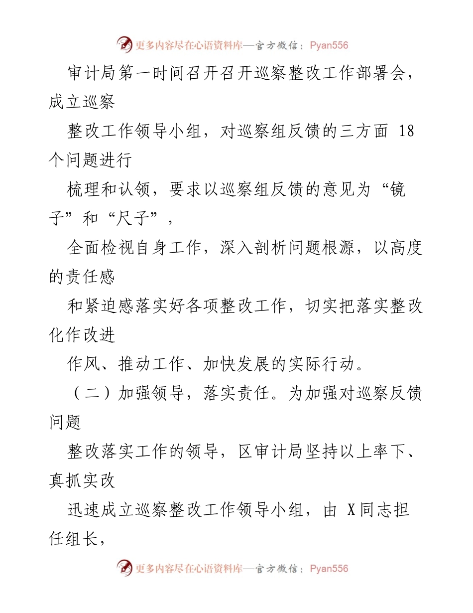 [评估报告] 巡察整改 - 区审计局巡察整改评估报告_1.docx_第2页