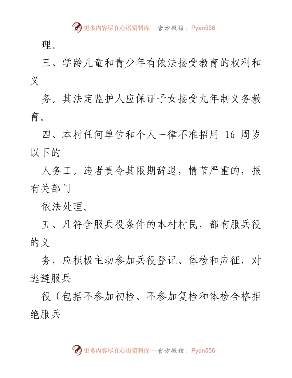 [规章制度] 村民大会 - 村规民约的制定与实施.docx_第2页
