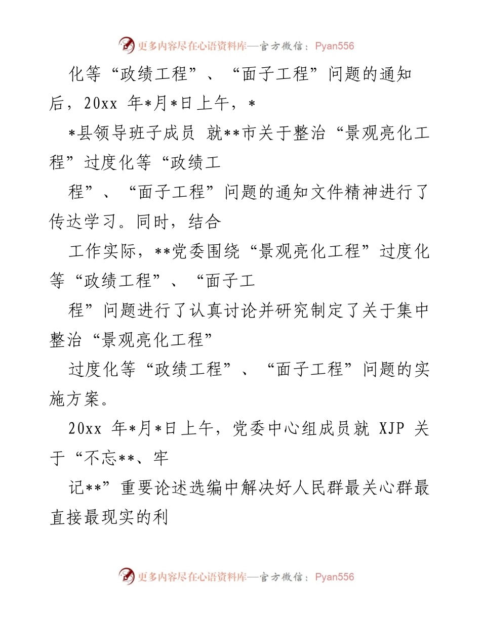 [自查评估报告] 整治工作 - “景观亮化工程”专项整治自查评估情况报告.docx_第2页