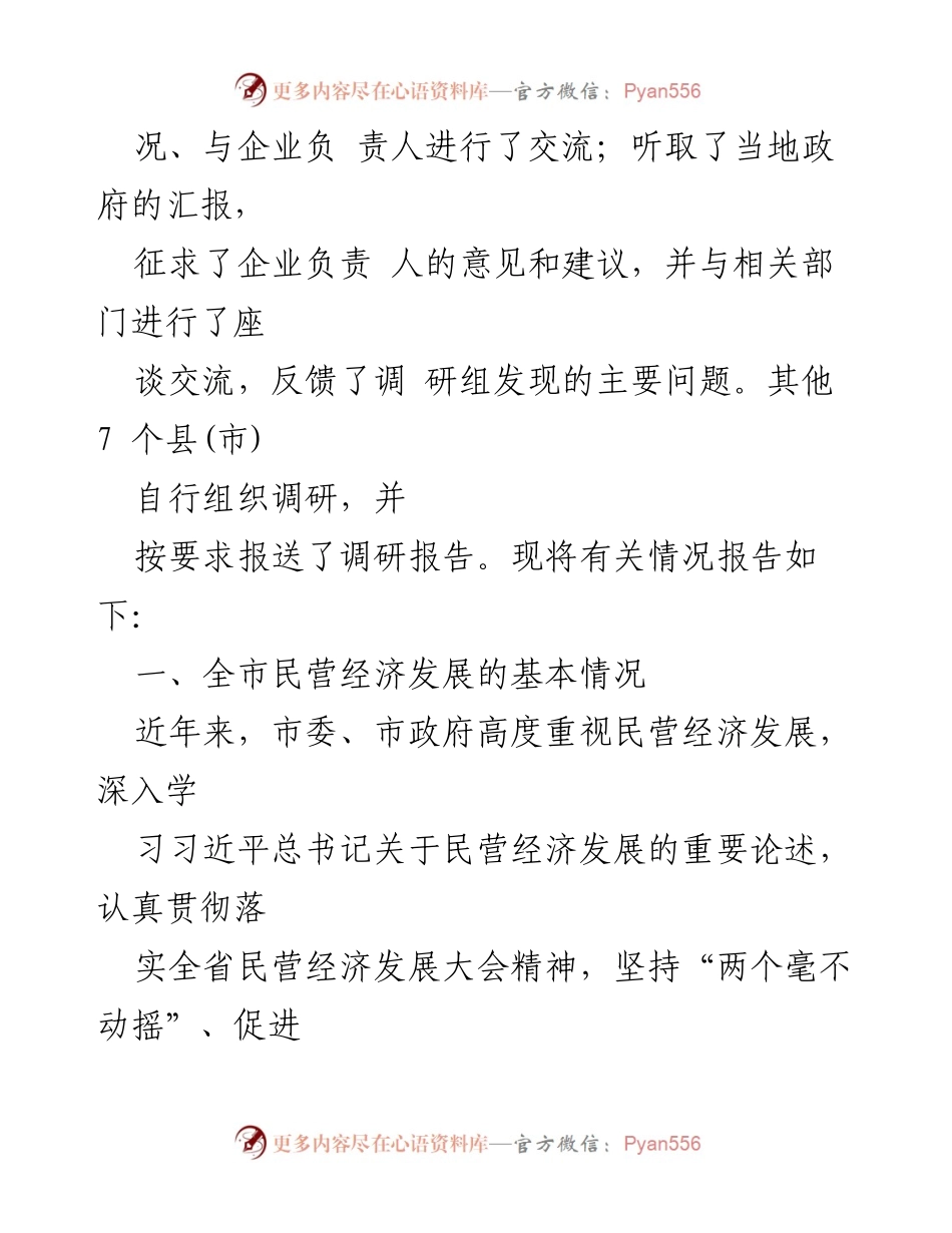 [调研报告] 市人大 - 某某市民营经济发展调研报告.docx_第2页