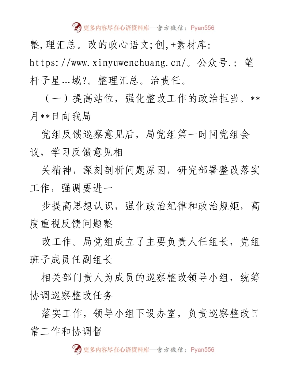 [调研报告] 巡察整改 - 某市经济和信息化局巡察整改情况报告.docx_第2页