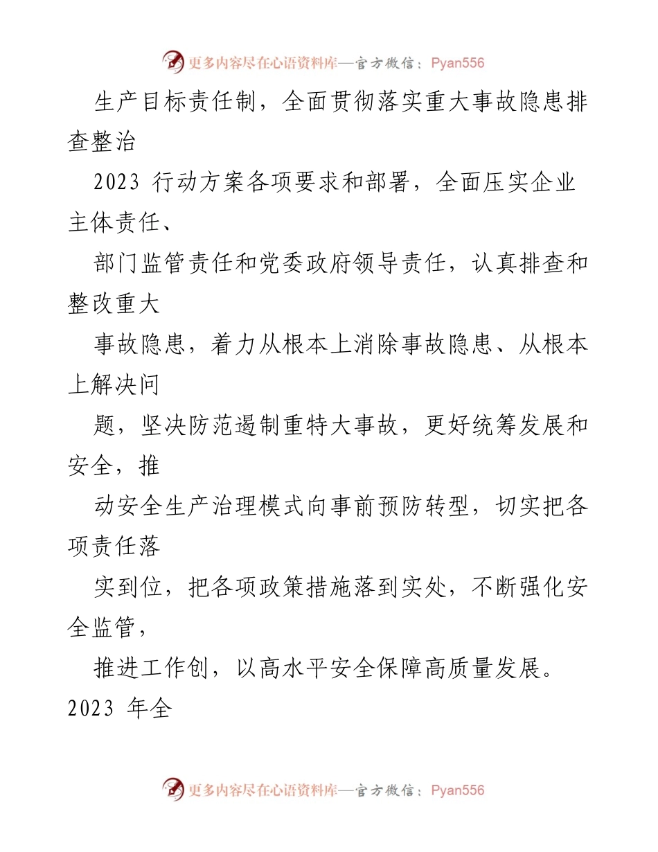 [自检自查报告] 乡镇安全生产 - X乡2023年安全生产目标责任制自检自查报告.docx_第2页