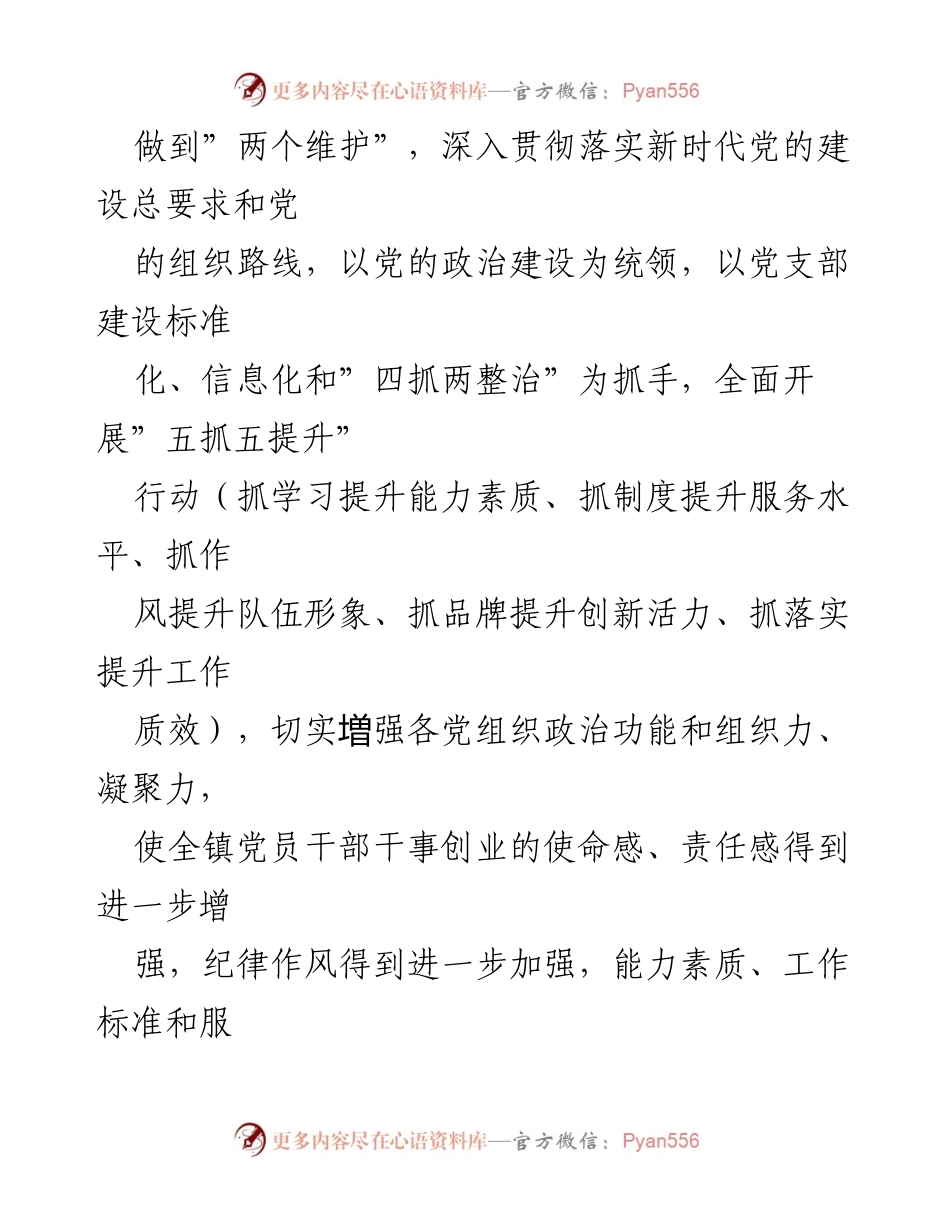[行动方案] 基层党建 - 基层党组织“五抓五提升”行动方案.docx_第2页