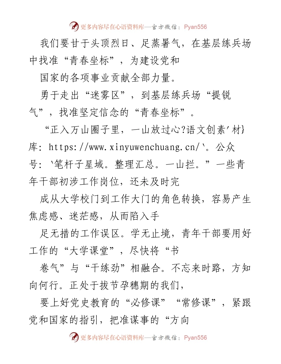 [调研报告] 学习体会 - 从总书记回信中汲取青春力量的思考.docx_第2页