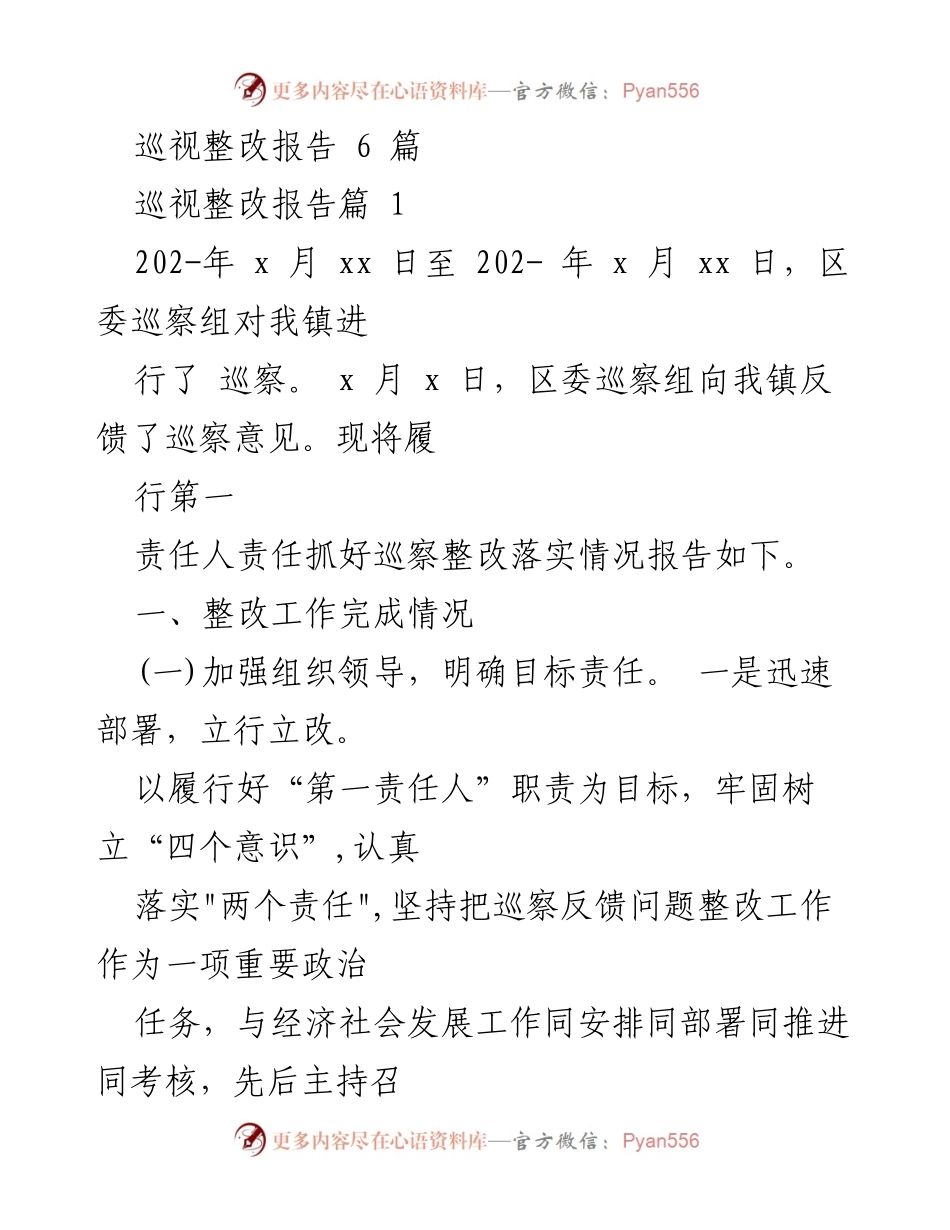 [调研报告] 巡视整改 - 巡视整改落实情况调研报告.docx_第1页