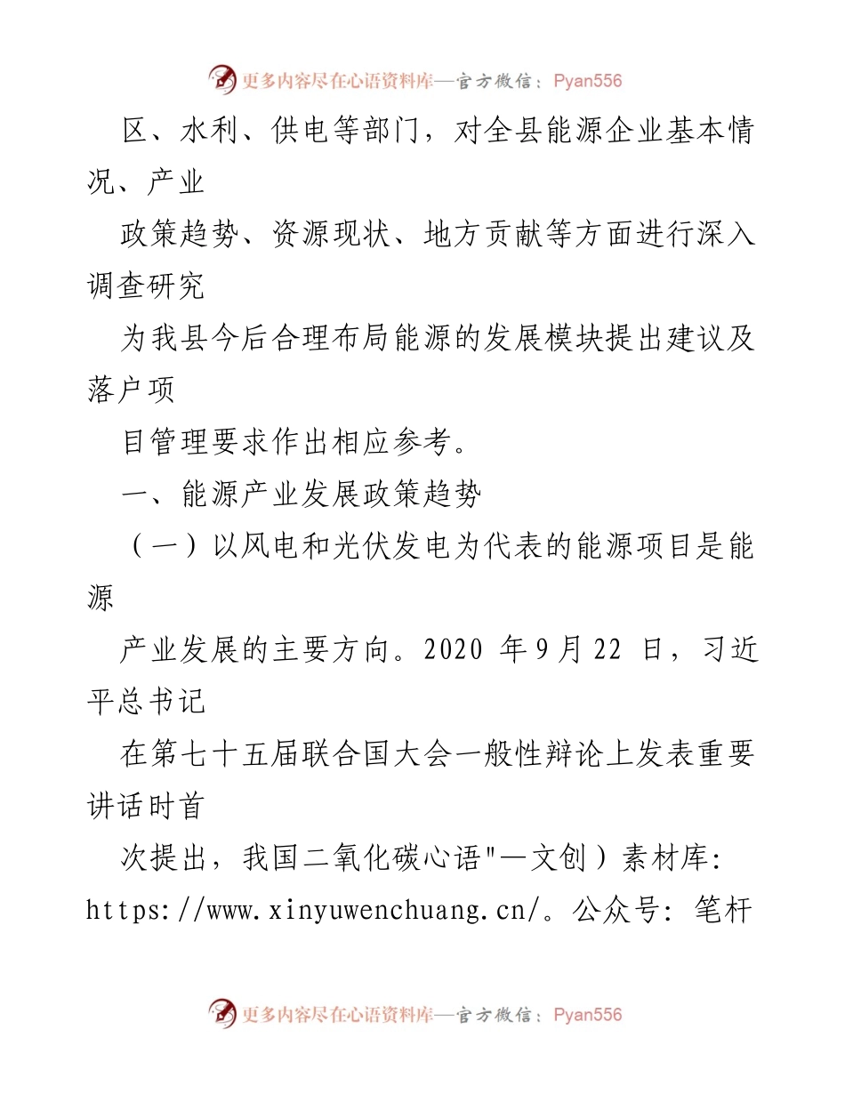 [调研报告] 县能源产业发展 - 关于我县能源产业发展的调研与政策建议.docx_第2页