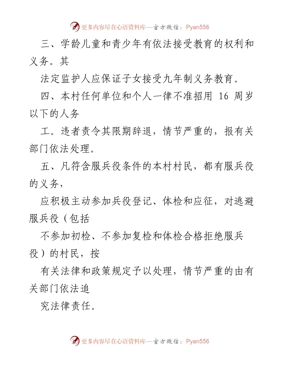 [规章制度] 村民会议 - 村规民约的制定与实施.docx_第2页