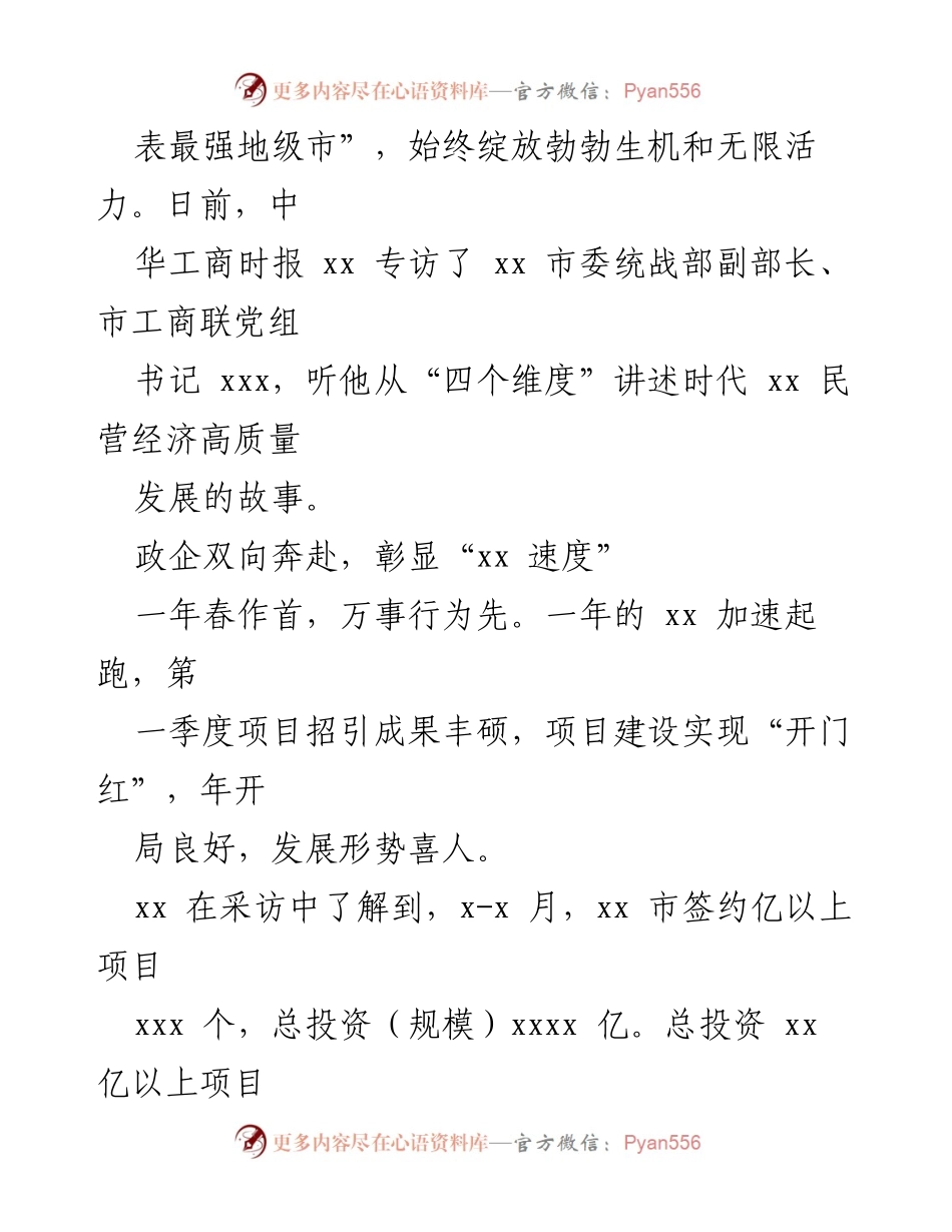 [访谈材料] 民营经济发展 - 深度探讨：四个维度下的xx民营经济高质量发展.docx_第2页