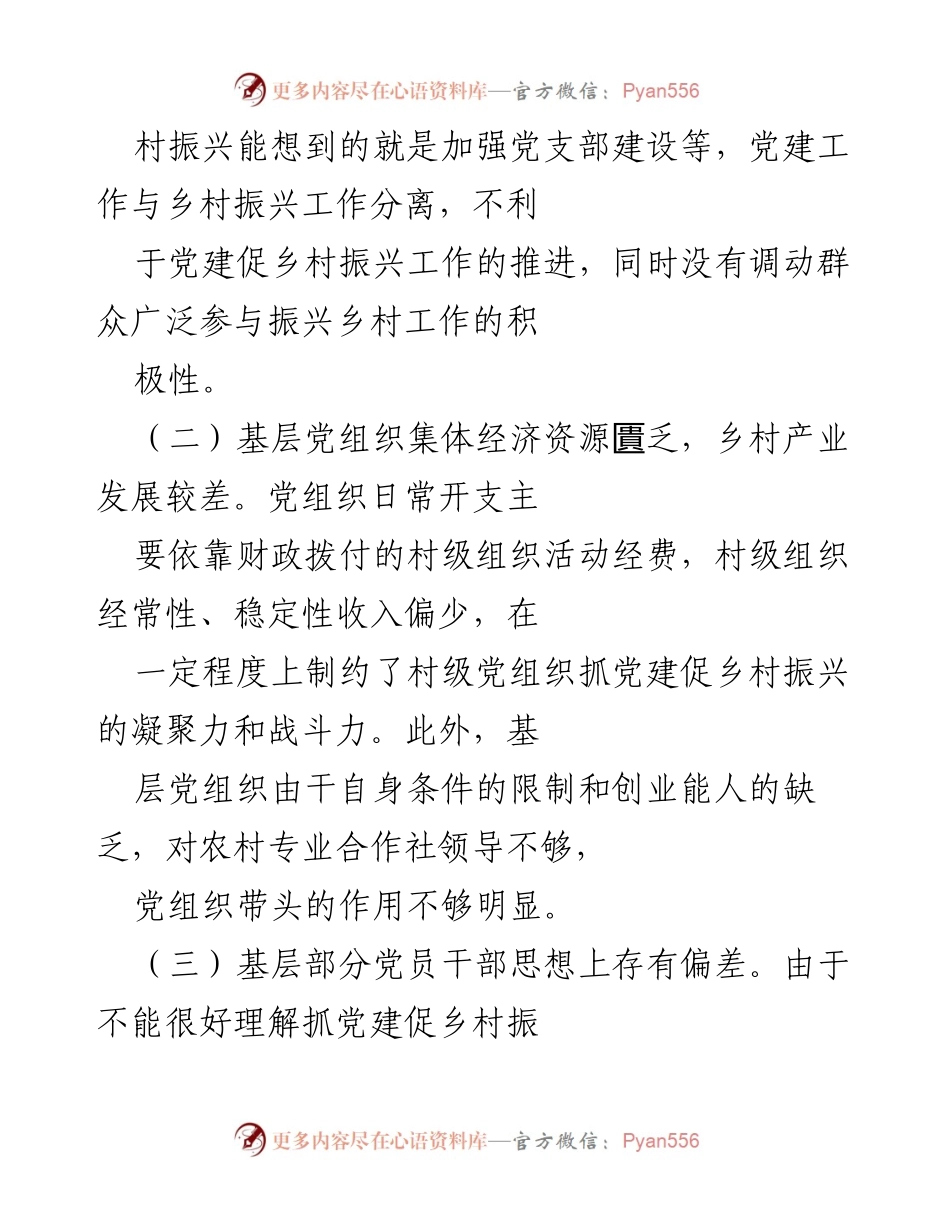 [调研报告] 乡村振兴 - 抓好党建引领，助推乡村振兴的挑战与对策.docx_第2页