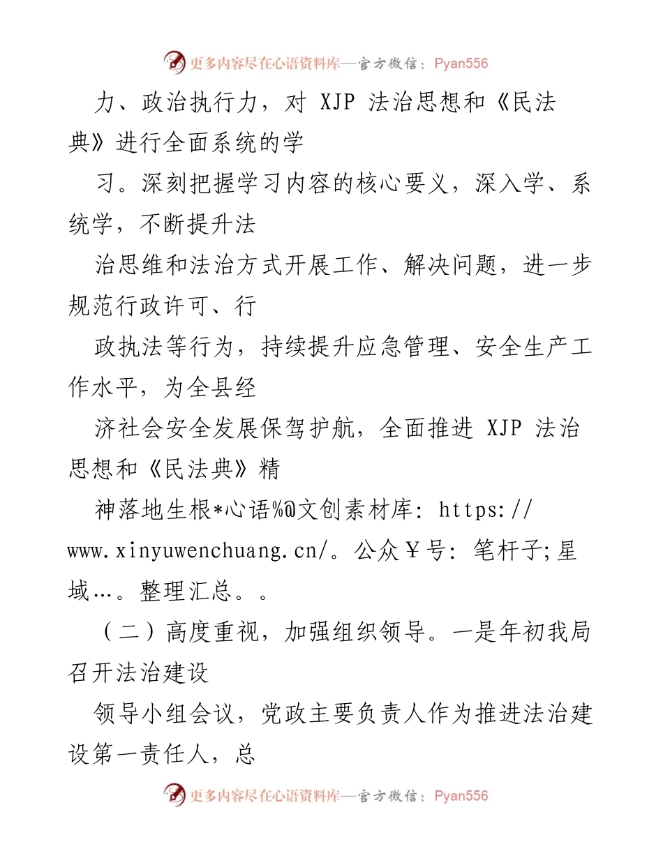 [自查报告] 应急管理局 - 法治政府建设自查报告总结.docx_第2页