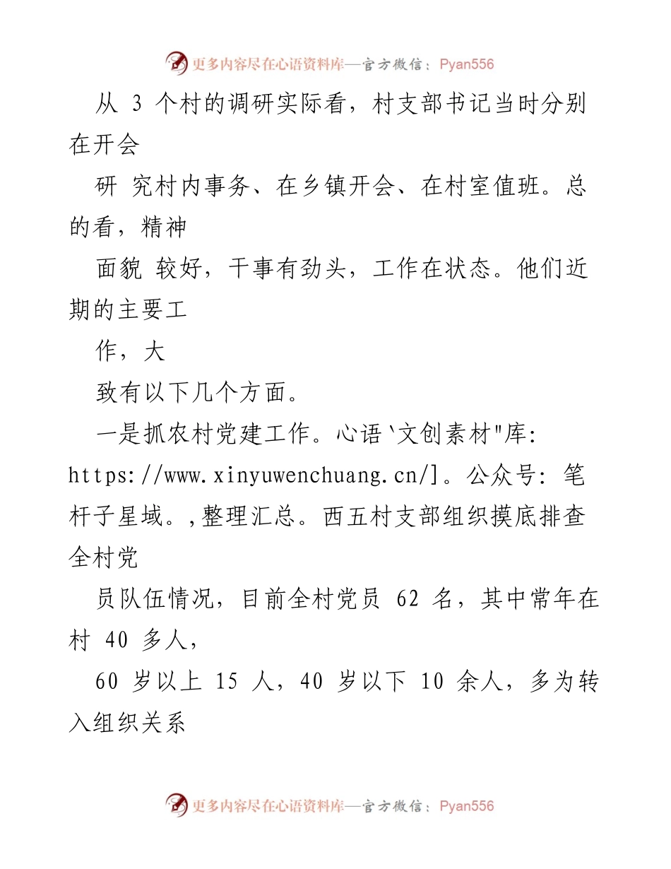 [调研报告] 农村基层党建 - 农村党支部书记职责调研报告_2.docx_第2页