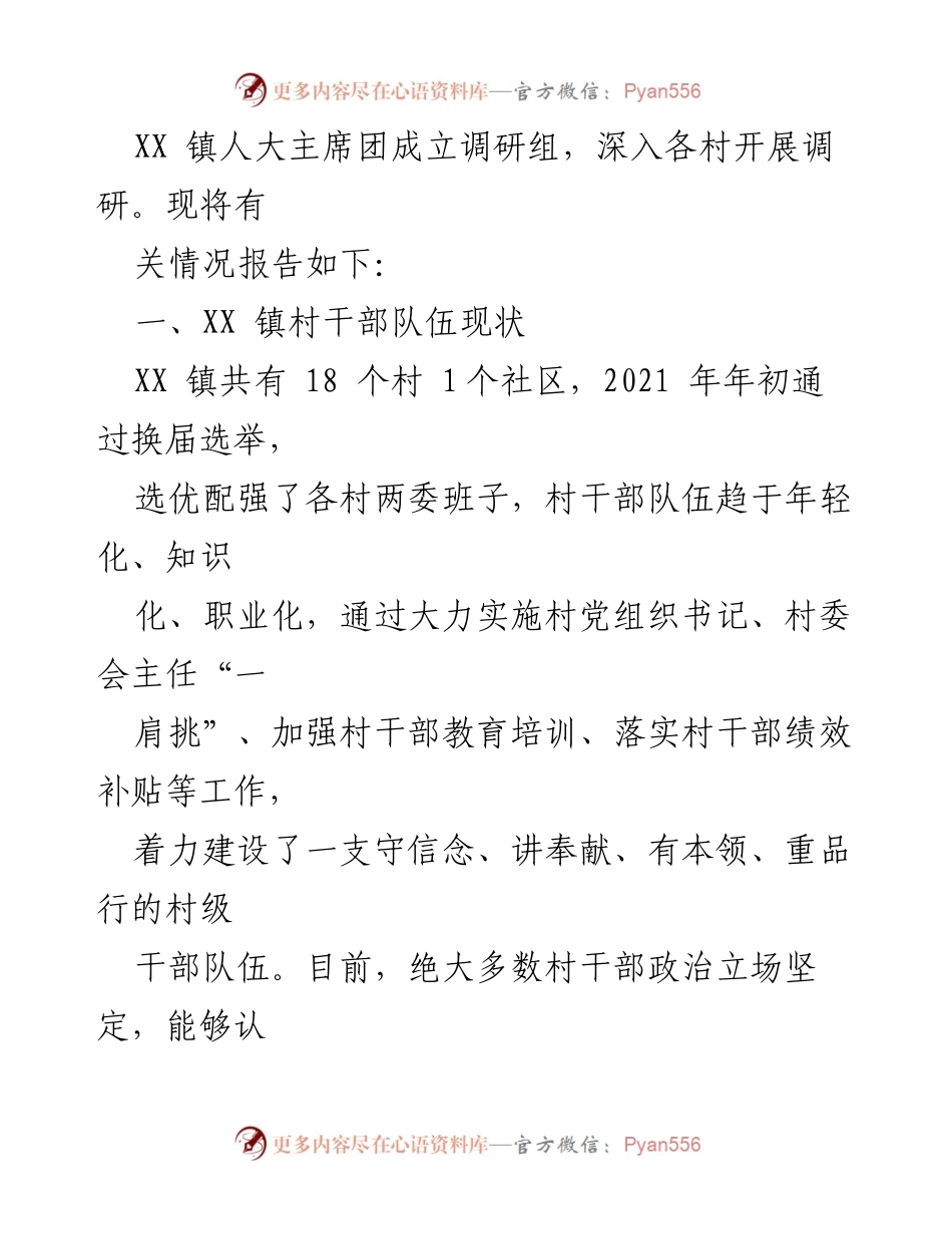 [调研报告] 乡村振兴 - 加强村干部队伍建设的现状与问题分析.docx_第2页