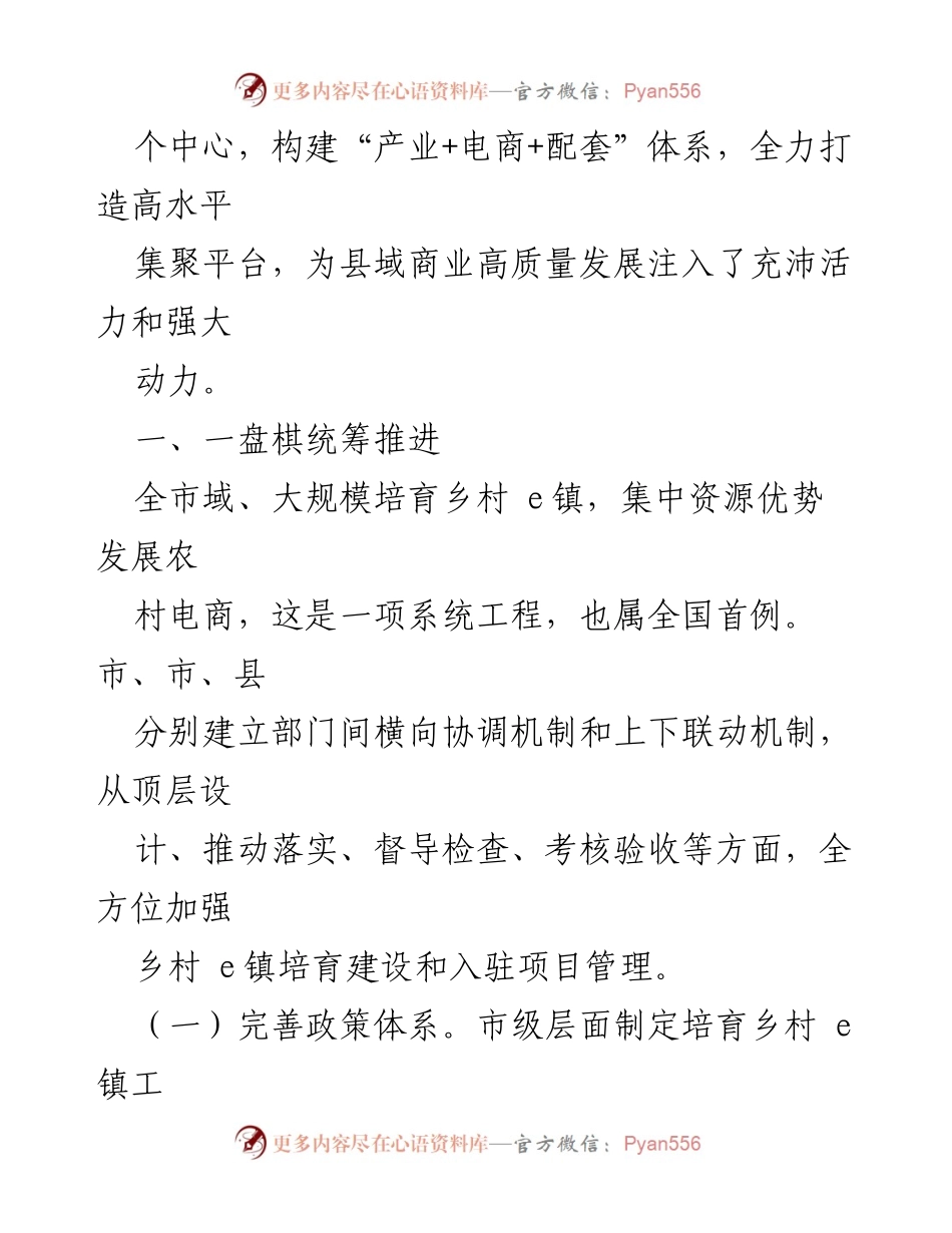 [调研报告] 推动县域商业高质量发展 - 推动乡村电商建设，助力县域商业转型升级.docx_第2页