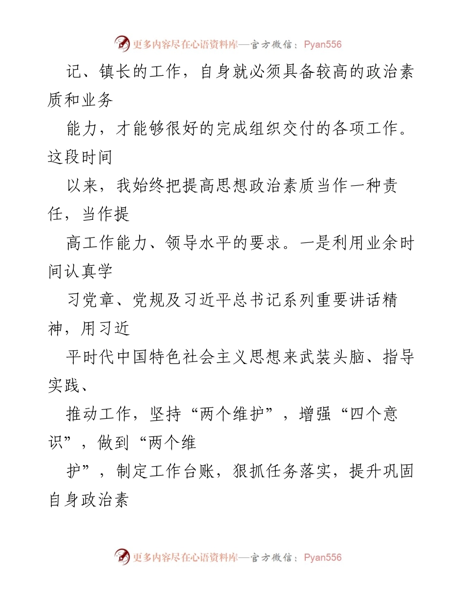 [述职报告] XX县XX镇 - 2023年度述职述廉报告.docx_第2页