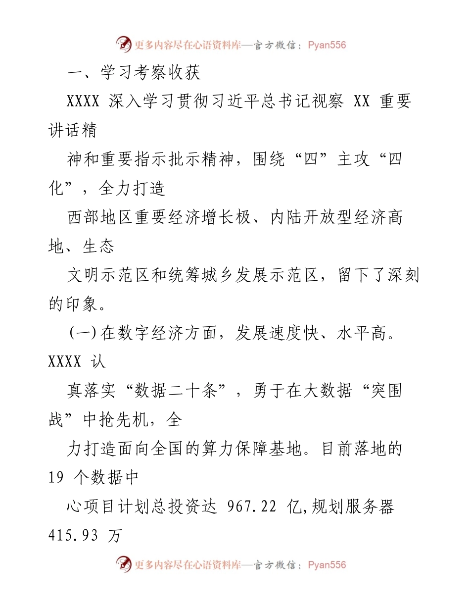 [调研报告] 考察总结 - 市党政代表团赴XXX考察学习总结报告.docx_第2页