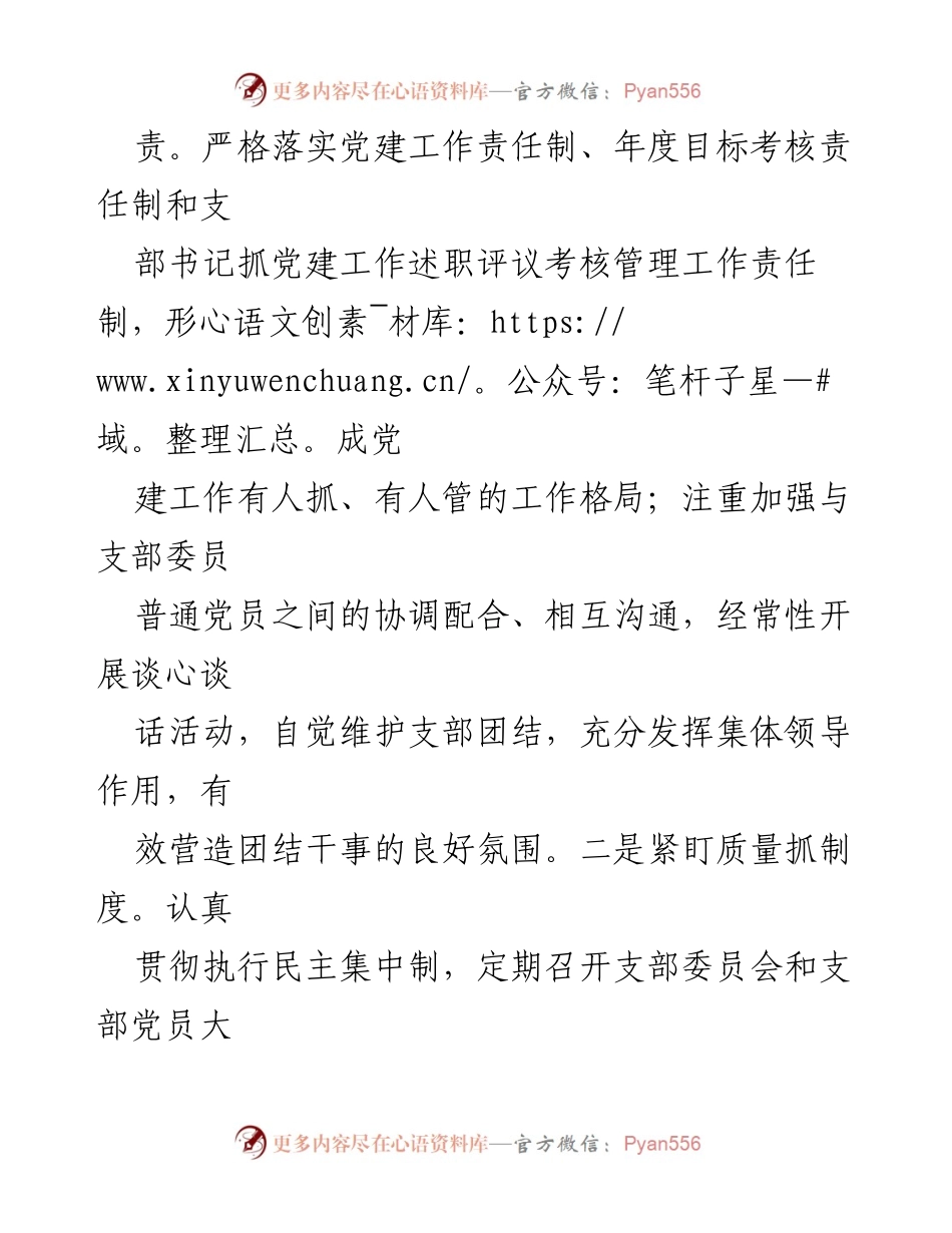 [述职报告] 党支部 - 2023年党支部书记述职总结报告.docx_第2页