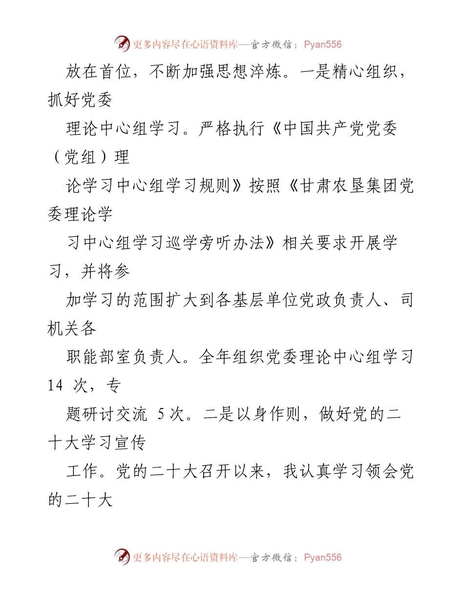 [述职报告] 国企党委 - 2022年度党委书记党建工作述职报告.docx_第2页