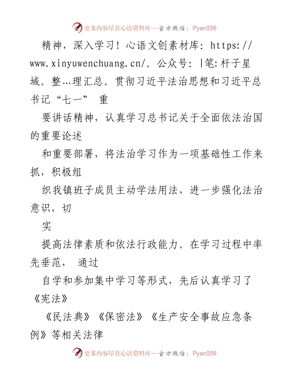 [述法报告] 乡镇党委工作 - 2022年度法治建设与依法行政工作总结.docx_第2页