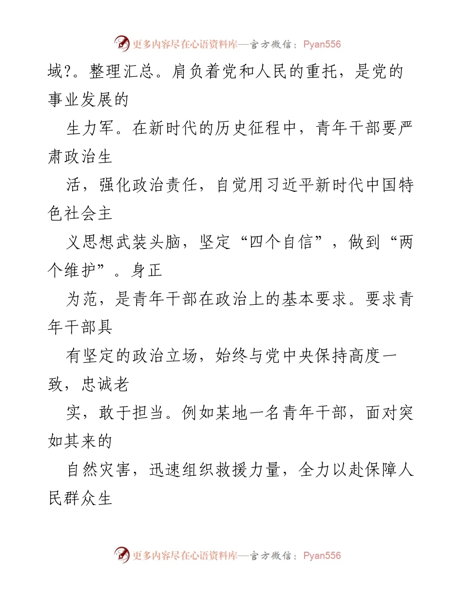 [调研报告] 青年干部发展 - 青年干部在五问五争中践行责任担当.docx_第2页