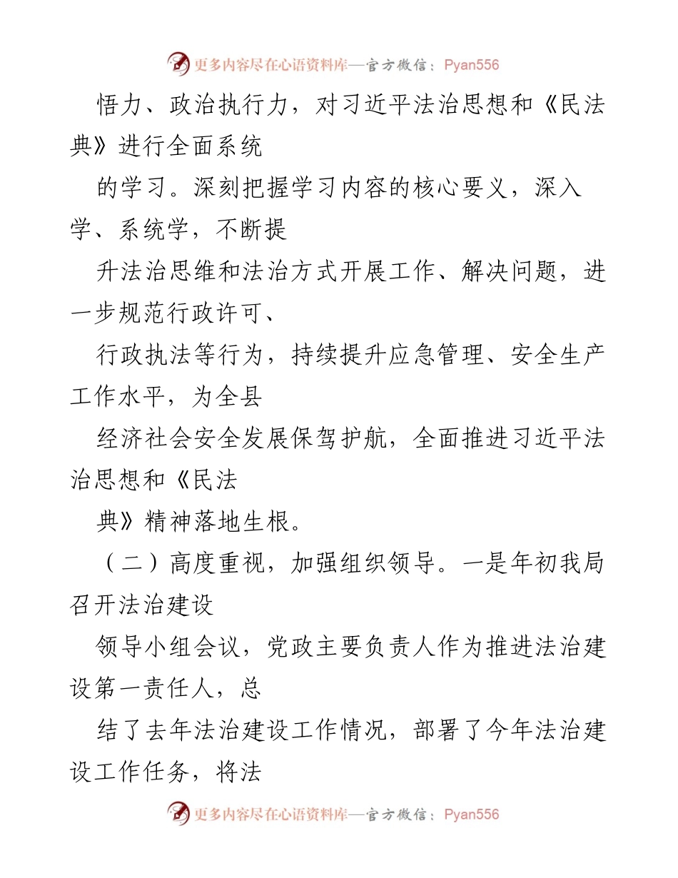[调研报告] 自查工作 - xx县应急管理局法治政府建设自查报告.docx_第2页