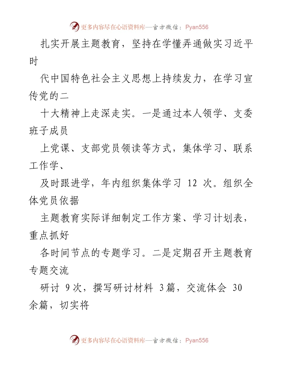 [述职报告] 党支部工作总结 - 2023年燃料部党支部书记述职报告.docx_第2页