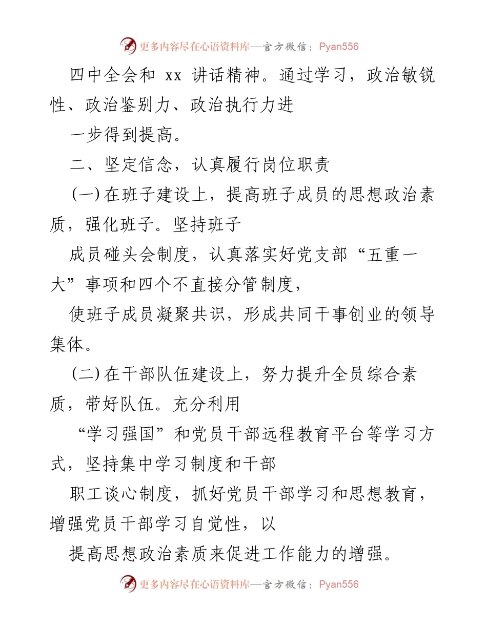 [述职报告] 乡镇党建工作 - 乡镇党支部书记年度党建工作述职总结.docx_第2页