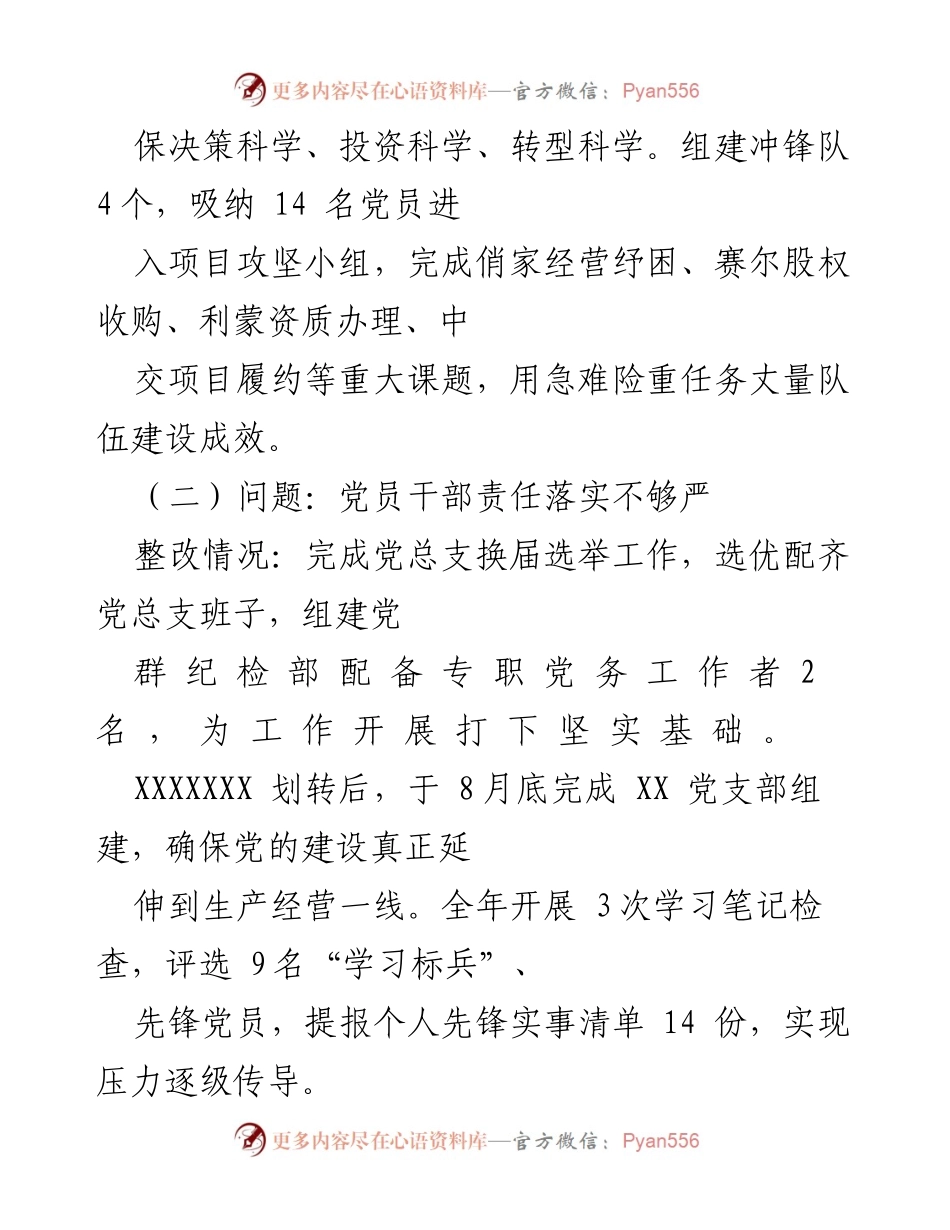[述职报告] 党组织年度总结 - 202X年度党组织书记履行全面从严治党责任述职报告.docx_第2页