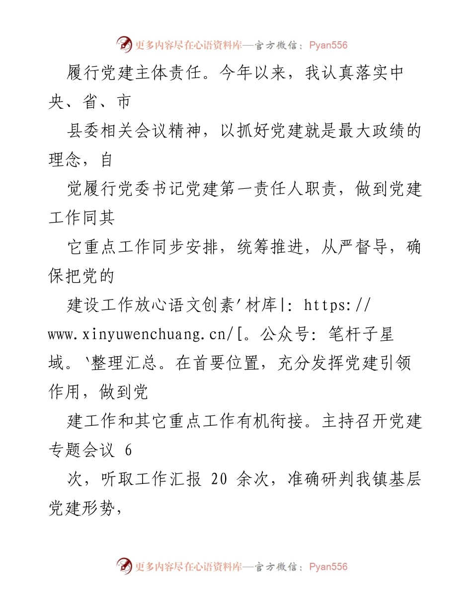 [述职报告] 乡镇党委会议 - XX乡镇党委书记2022年度述职述廉报告.docx_第2页