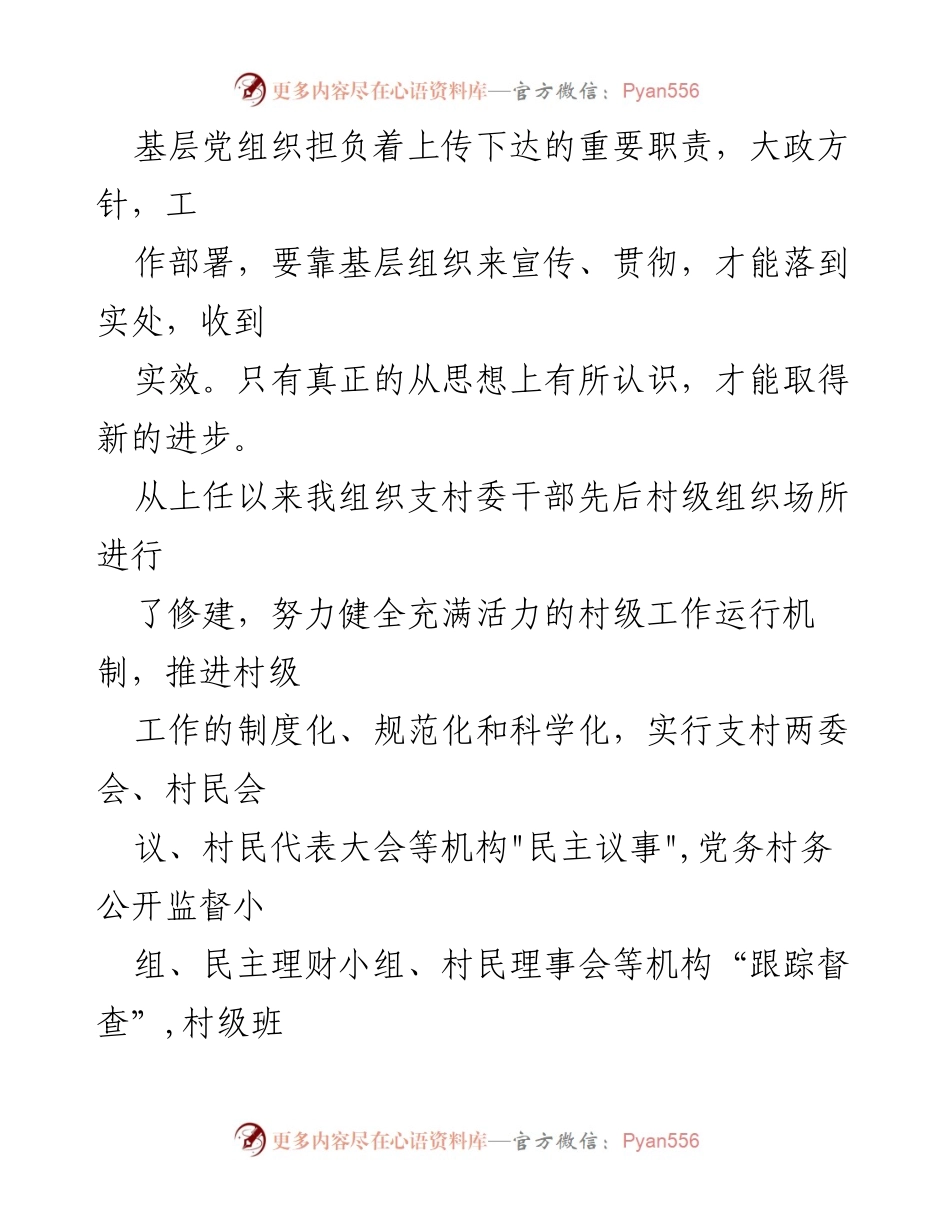 [述职报告] 党支部会议 - 202年党支部书记工作述职总结.docx_第2页