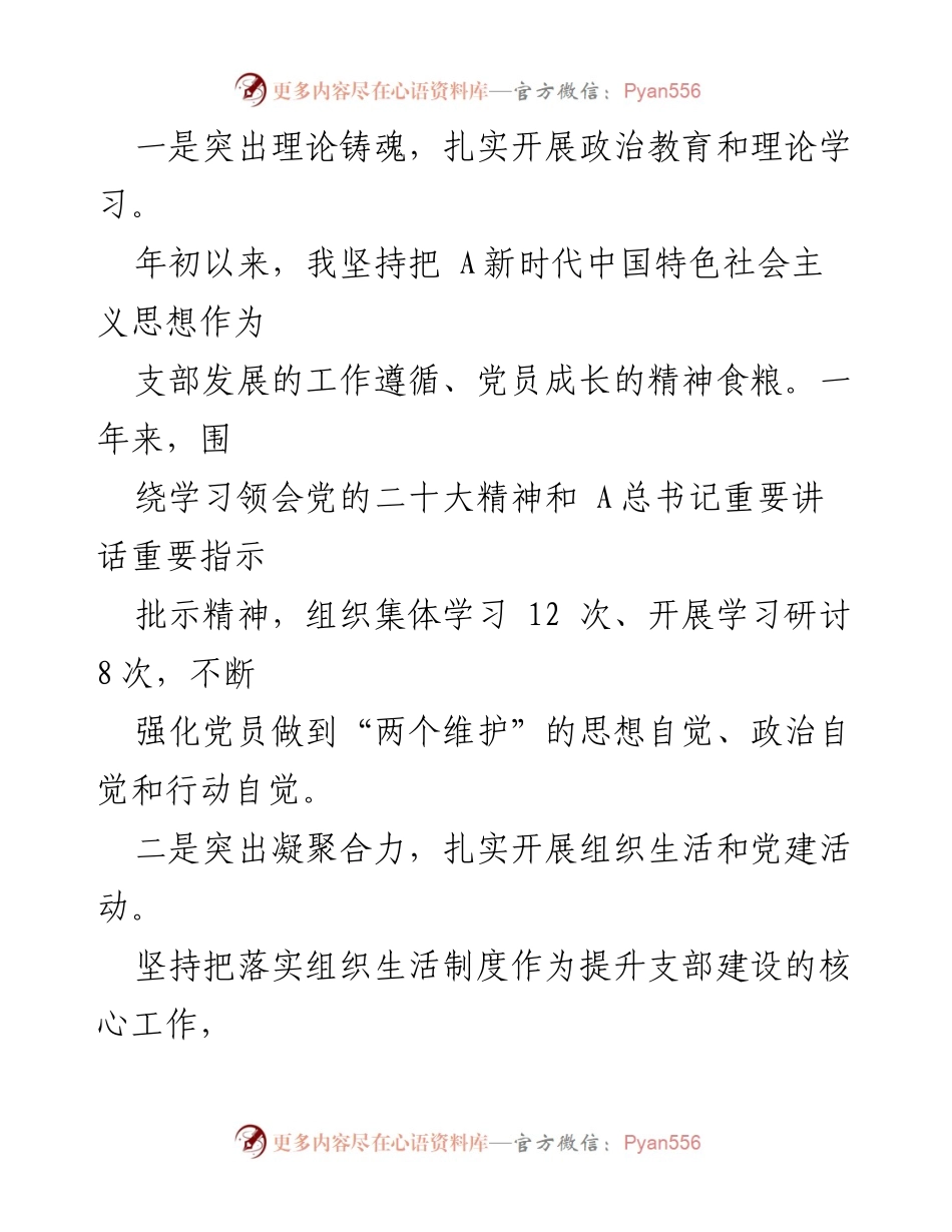 [述职报告] 党建工作评议 - 党组织书记党建工作述职述廉情况汇报.docx_第2页