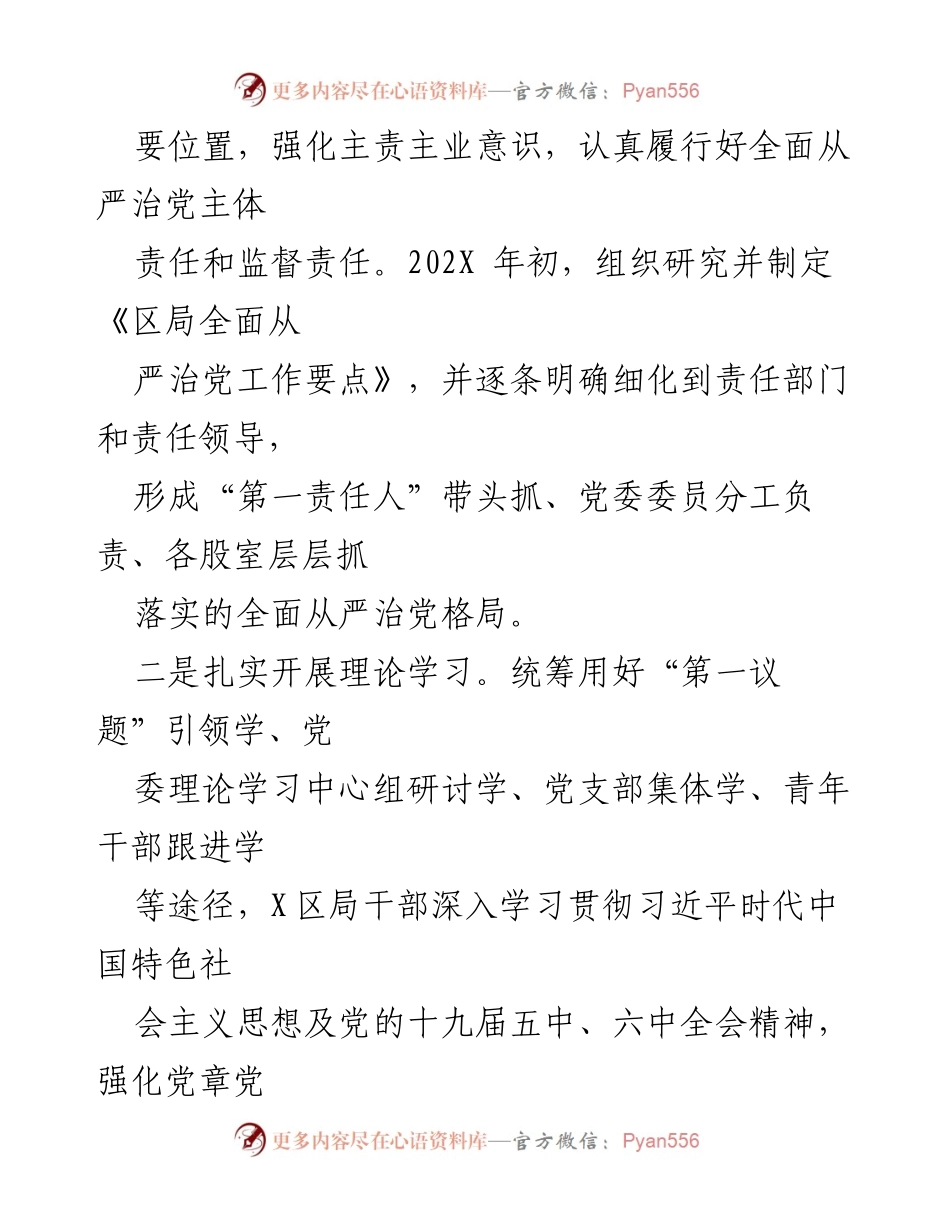 [述职报告] 党委书记年度述职 - 202X年度党建工作述职报告.docx_第2页