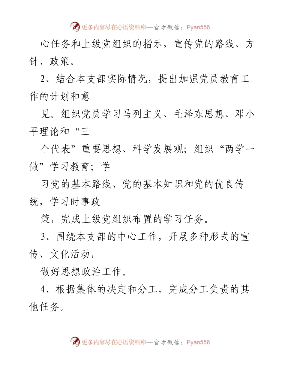 [述职报告] 党支部会议 - 宣传委员年度工作总结与反思.docx_第2页