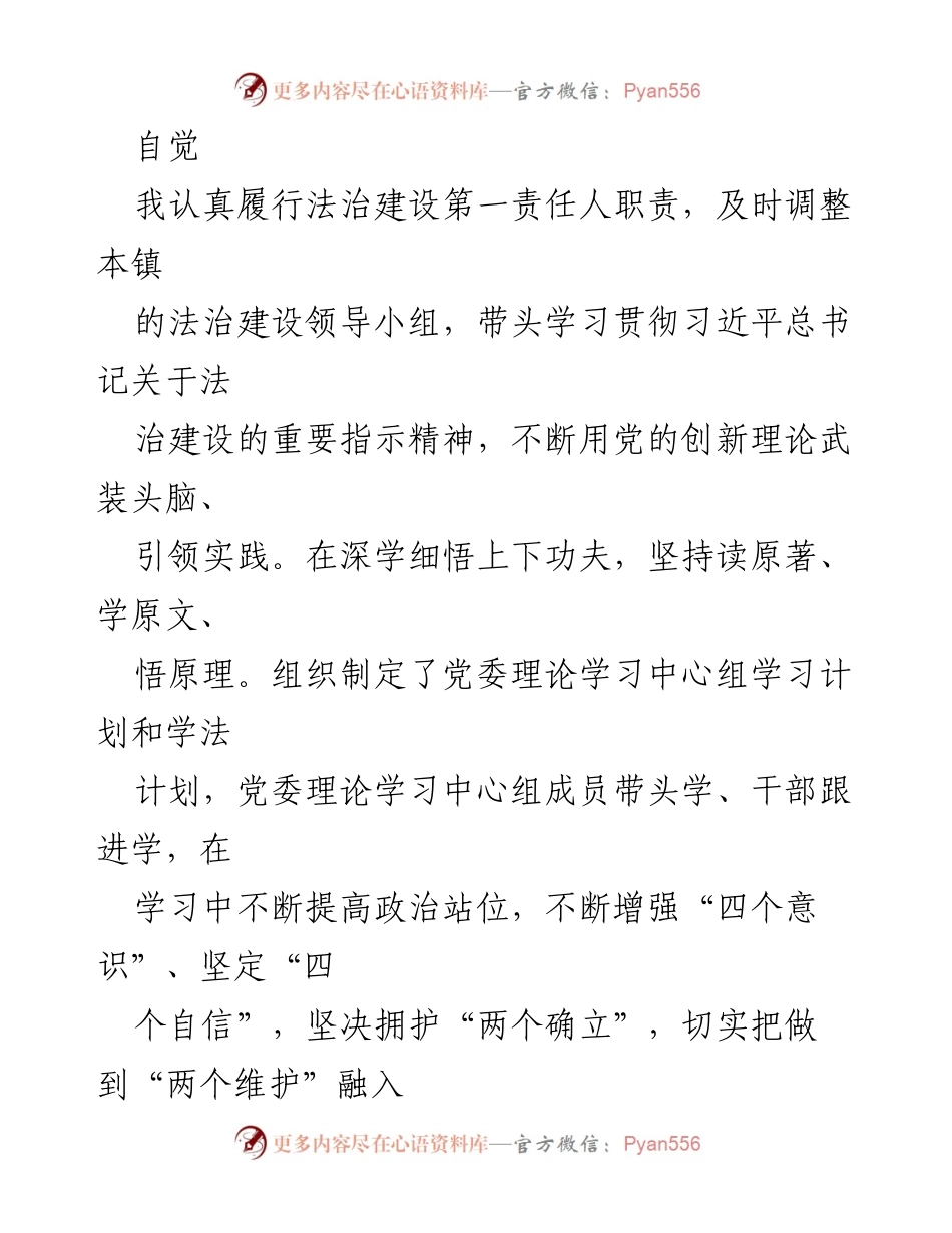 [述法报告] 乡镇党委会议 - 2023年度法治建设工作述法报告.docx_第2页