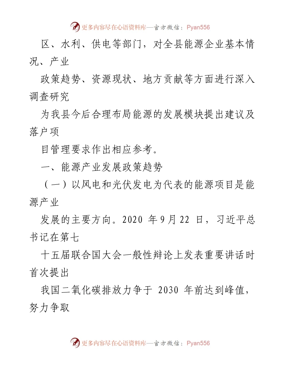 [调研报告] 能源产业发展 - 关于县域能源产业发展的调研与政策建议.docx_第2页