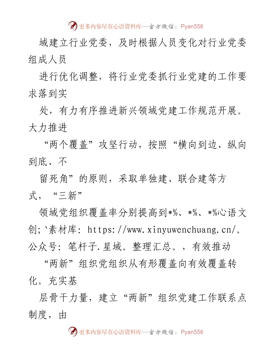 [调研报告] 新兴领域党建工作 - 市新兴领域党建工作创新实践与成效分析.docx_第2页