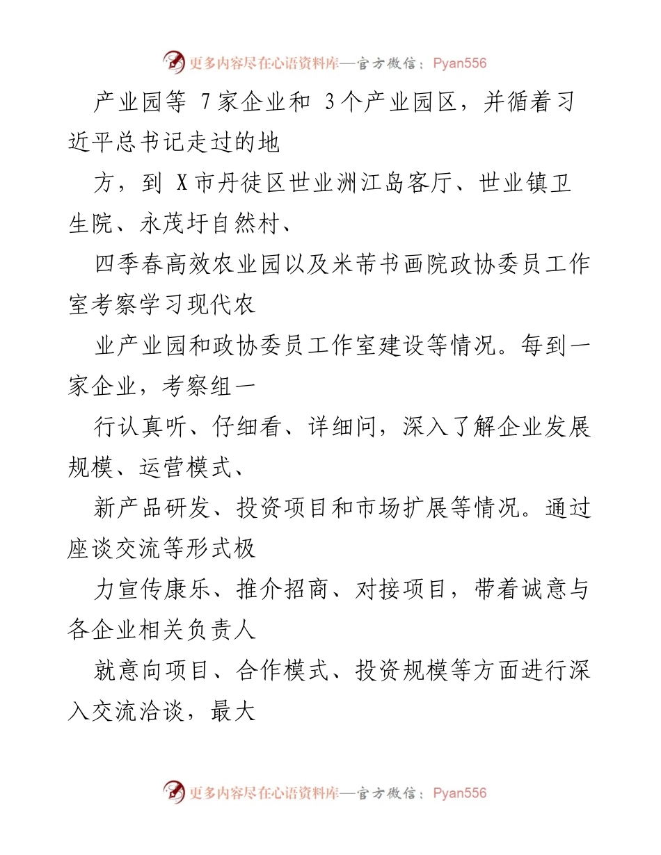 [调研报告] 招商考察活动 - 赴X省新能源产业招商考察活动情况总结.docx_第2页