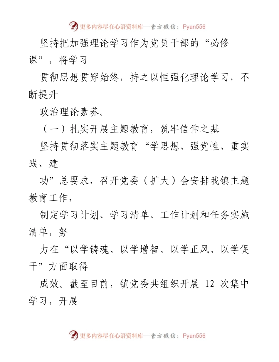 [述职报告] 乡镇党建工作 - 2023年XX镇党支部书记抓党建述职报告.docx_第2页