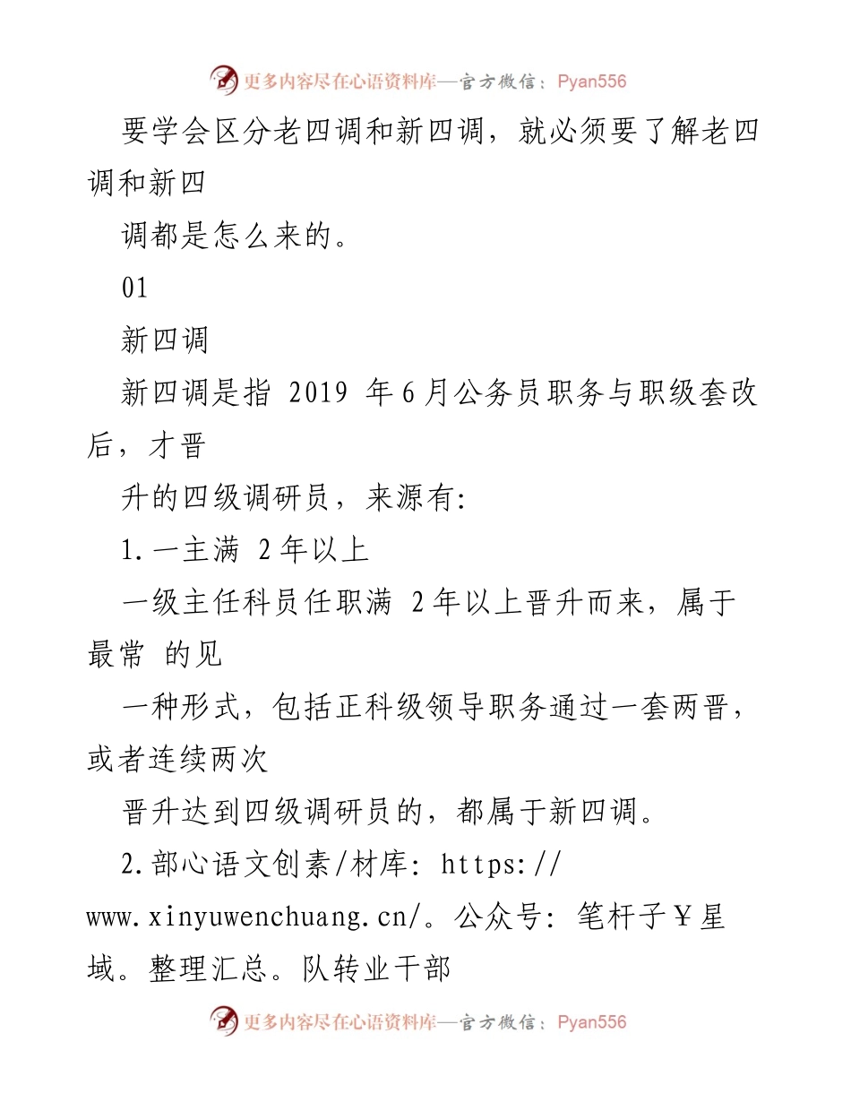 [调研报告] 政府干部职级管理 - 老四调与新四调的区别解析.docx_第2页