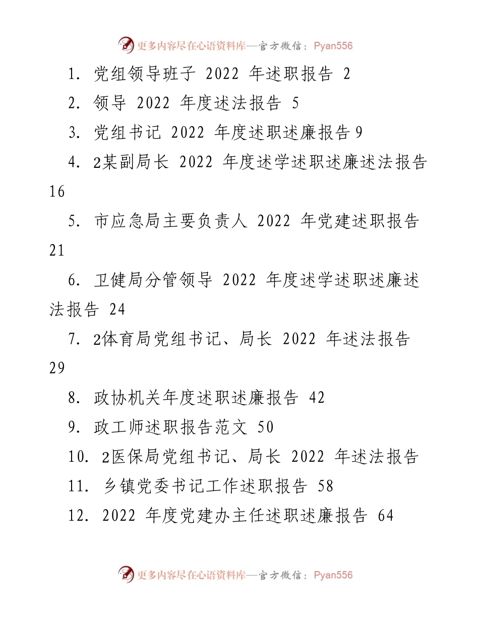[述职报告] 党组领导班子 - 2022 年市残联工作述职报告.docx_第1页